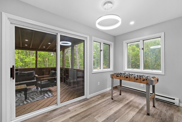 181 Williams Ln, Scotrun, PA 18355 - doorway with wood finished floors and baseboards