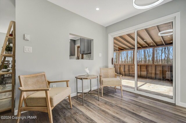 181 Williams Ln, Scotrun, PA 18355 - living area with wood finished floors and baseboards