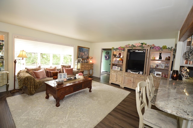 1618 Kickapoo Ter, Effort, PA 18330 - living room with dark wood-style floors