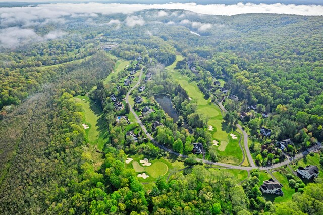 145 Rising Meadow Way E, Stroudsburg, PA 18302 - birds eye view of property featuring a forest view