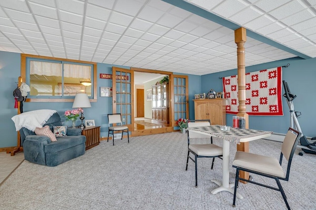 148 Summit Ave, Pocono Summit, PA 18346 - dining area with carpet floors and baseboards