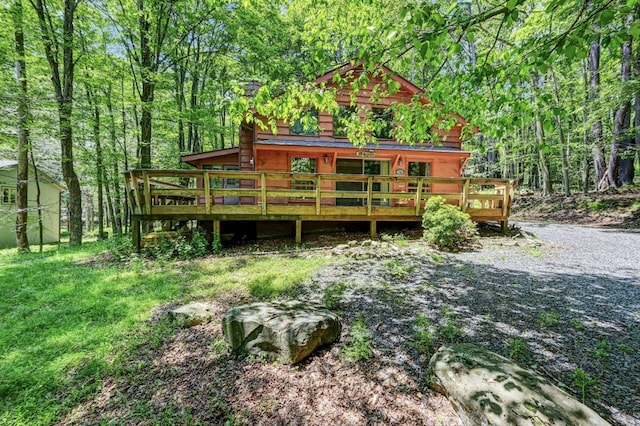 13 Sheffick Rd, Clifton Township, PA 18424 - view of outbuilding featuring a view of trees