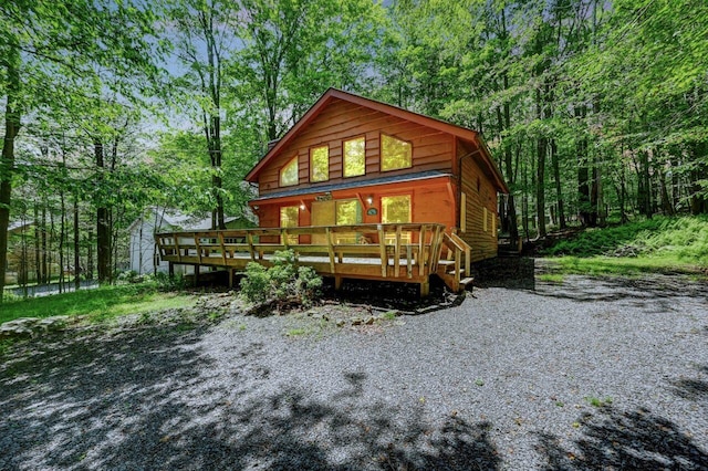 13 Sheffick Rd, Clifton Township, PA 18424 - view of front of property featuring a view of trees