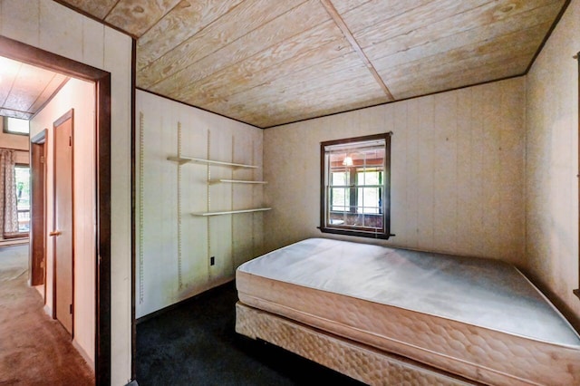 13 Sheffick Rd, Clifton Township, PA 18424 - carpeted bedroom featuring wood ceiling
