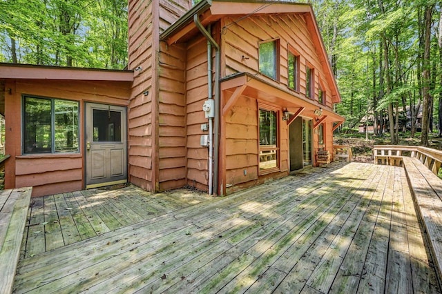 13 Sheffick Rd, Clifton Township, PA 18424 - view of deck