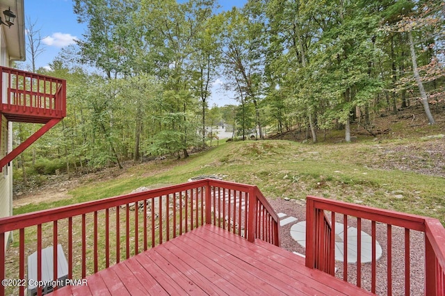 view of wooden terrace