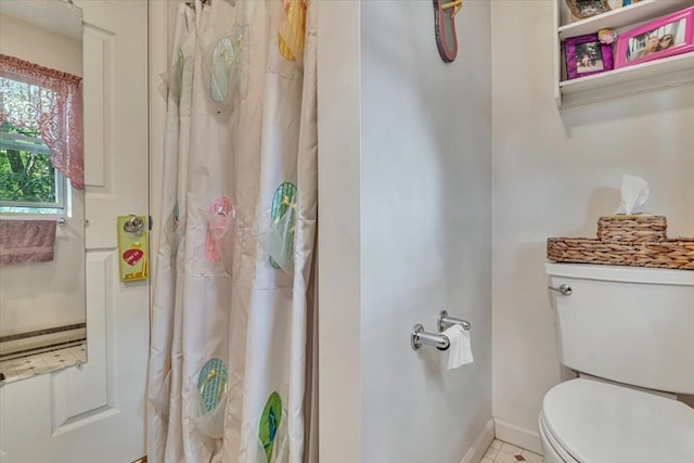 2218 Lancaster Dr, Lehman, PA 18324 - bathroom featuring toilet and a shower with curtain