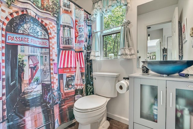 2218 Lancaster Dr, Lehman, PA 18324 - bathroom with vanity and wood finished floors