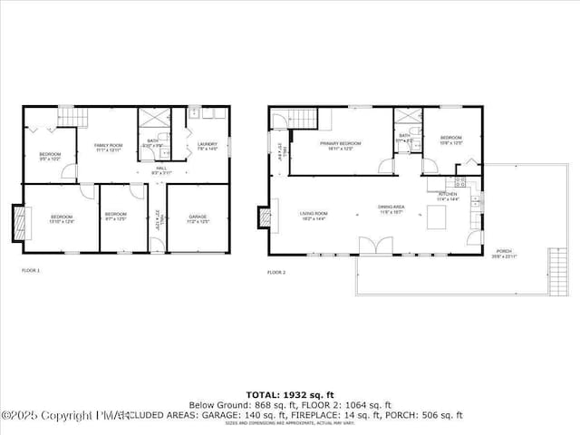 9871 Deerwood Dr, Tobyhanna, PA 18466 - property floor plan