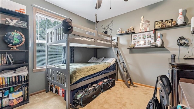 3954 Cedar Dr, Walnutport, PA 18088 - bedroom with carpet flooring and ceiling fan
