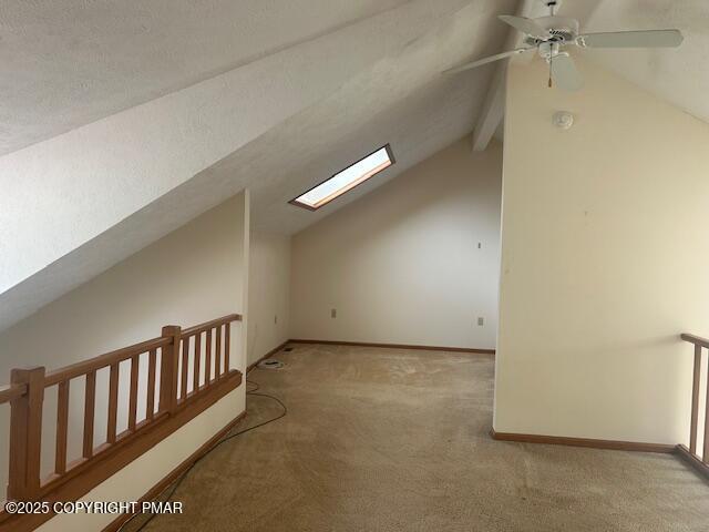 109 Duck Hollow Cir, Stroudsburg, PA 18360 - bonus room with a skylight, carpet, and a ceiling fan