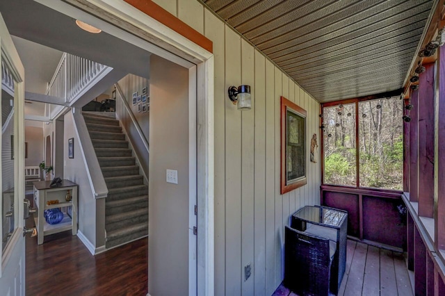 view of sunroom / solarium