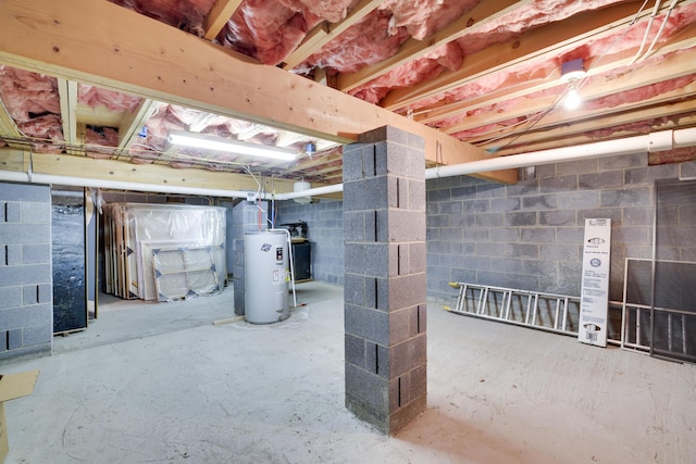 476 Hyland Dr, East Stroudsburg, PA 18301 - unfinished basement with electric water heater