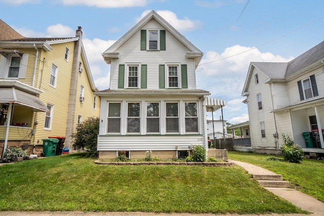247 S 7th St, Lehighton, PA 18235 - view of front of property featuring a front yard