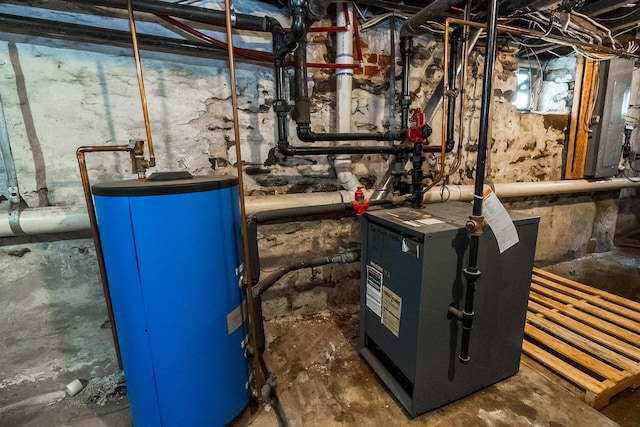 247 S 7th St, Lehighton, PA 18235 - utilities with water heater and a heating unit