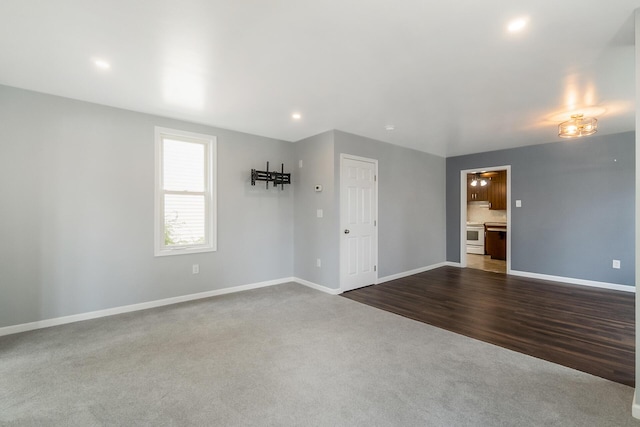 247 S 7th St, Lehighton, PA 18235 - spare room featuring dark colored carpet and recessed lighting