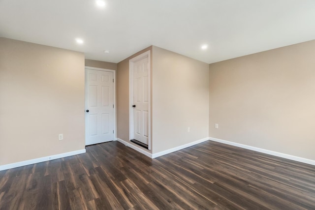 247 S 7th St, Lehighton, PA 18235 - unfurnished room featuring dark wood-style flooring and recessed lighting