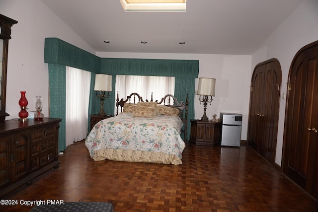 6760 Bear Creek Blvd, Bear Creek Township, PA 18702 - bedroom featuring freestanding refrigerator and recessed lighting