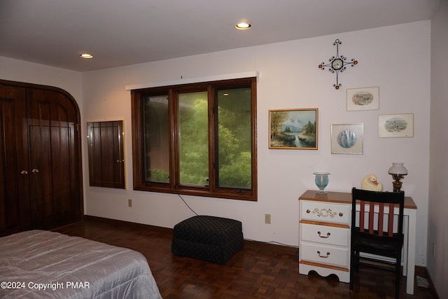 6760 Bear Creek Blvd, Bear Creek Township, PA 18702 - bedroom featuring baseboards and recessed lighting