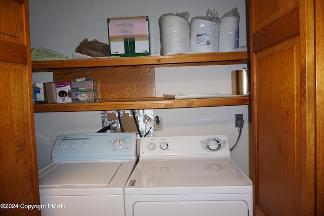 6760 Bear Creek Blvd, Bear Creek Township, PA 18702 - laundry area with separate washer and dryer and laundry area