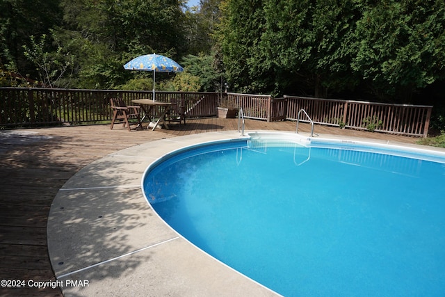 6760 Bear Creek Blvd, Bear Creek Township, PA 18702 - view of pool with a deck and a fenced in pool