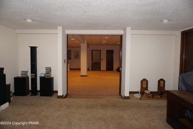 6760 Bear Creek Blvd, Bear Creek Township, PA 18702 - interior space with a textured ceiling and carpet