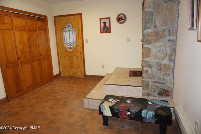 6760 Bear Creek Blvd, Bear Creek Township, PA 18702 - entrance foyer with baseboards and baseboard heating