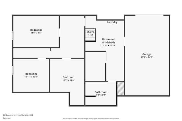 840 Columbus Ave, Stroudsburg, PA 18360 - home floor plan