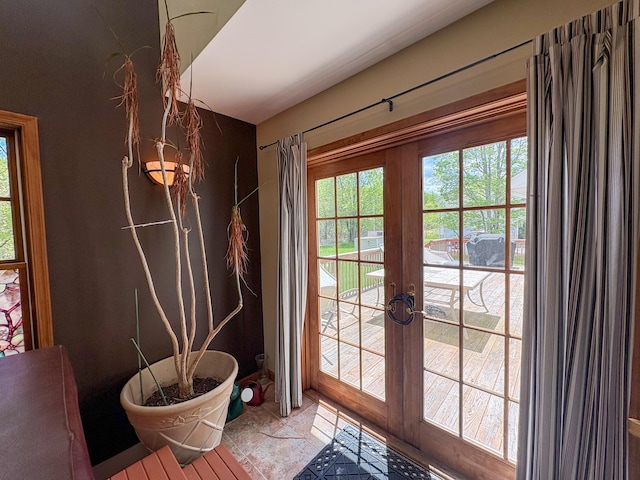 439 Cedar Dr, Long Pond, PA 18334 - doorway featuring french doors