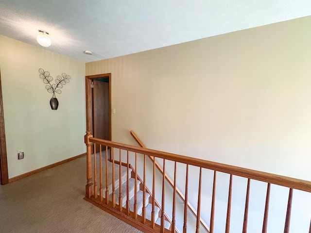 439 Cedar Dr, Long Pond, PA 18334 - hallway featuring an upstairs landing, carpet floors, and baseboards