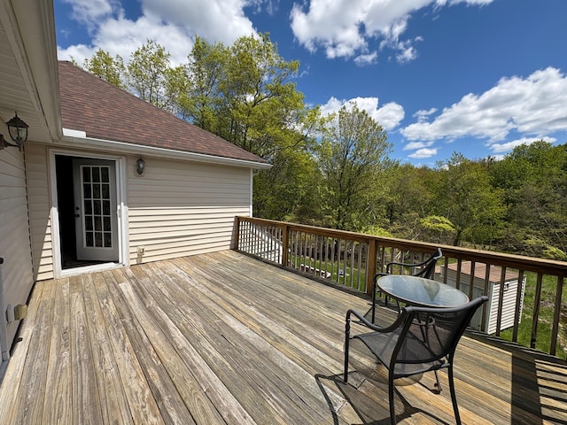 439 Cedar Dr, Long Pond, PA 18334 - view of wooden deck