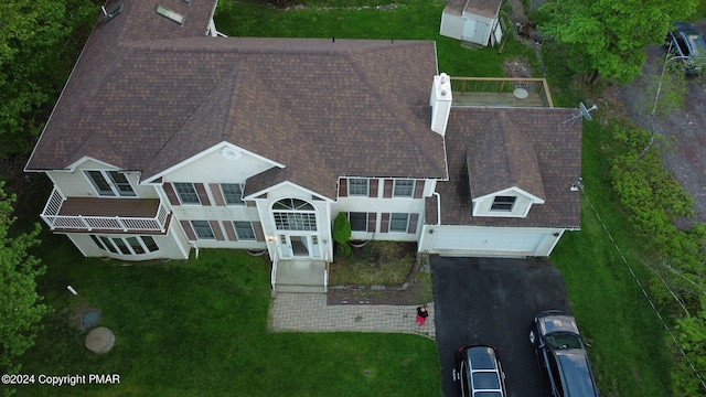 439 Cedar Dr, Long Pond, PA 18334 - view from above of property