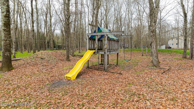 view of jungle gym