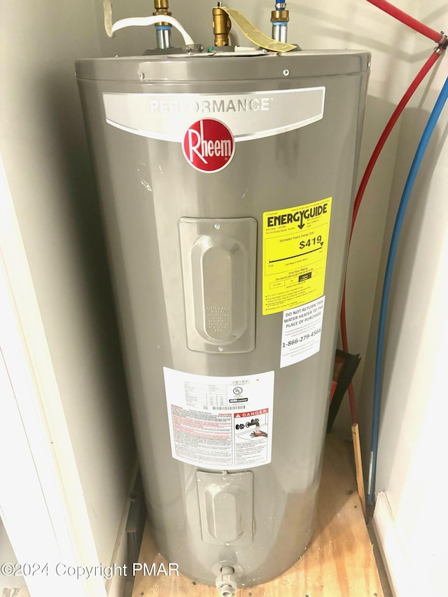 utilities featuring electric water heater