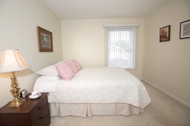 bedroom featuring baseboards and carpet flooring