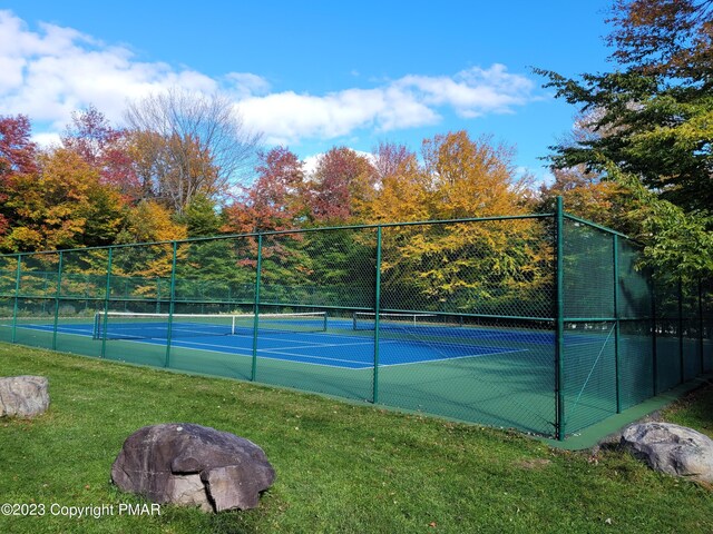 21 Cherry Ct, Clifton Township, PA 18424 - view of tennis court
