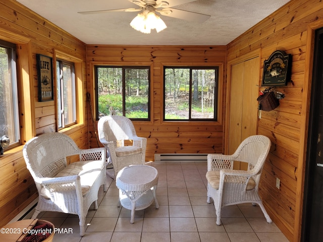 21 Cherry Ct, Clifton Township, PA 18424 - sunroom / solarium featuring a baseboard heating unit and healthy amount of natural light