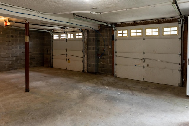 371 Ridge Cir, Cresco, PA 18326 - garage with concrete block wall
