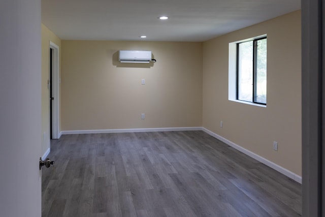 371 Ridge Cir, Cresco, PA 18326 - spare room with a wall mounted AC, wood finished floors, and recessed lighting