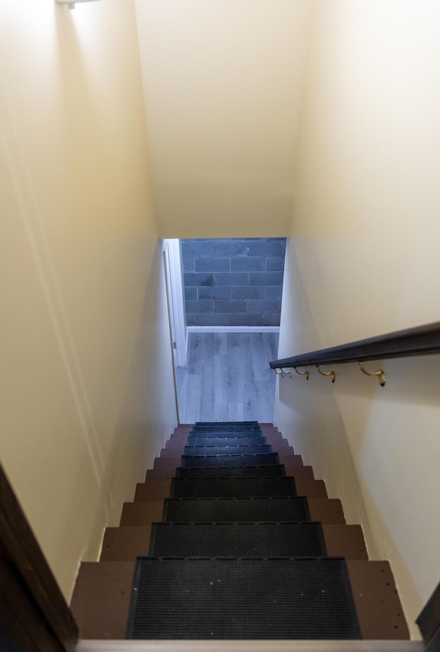 371 Ridge Cir, Cresco, PA 18326 - staircase with wood finished floors