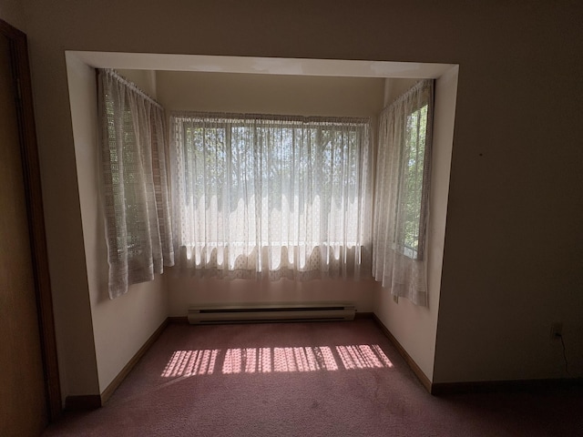 268 Shawnee Dr, East Stroudsburg, PA 18302 - carpeted spare room with baseboard heating and baseboards
