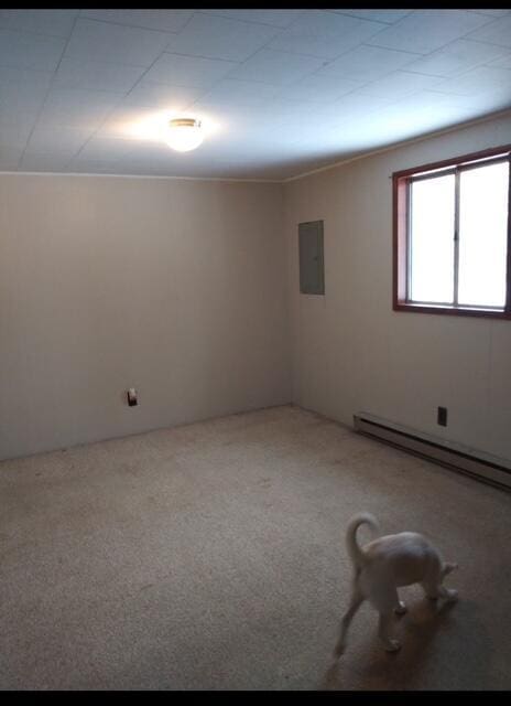 107 Cottonwood Ln, Dingmans Ferry, PA 18328 - carpeted spare room with electric panel and baseboard heating