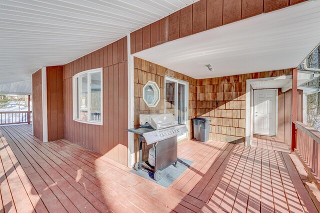 143 Cathleen Dr, East Stroudsburg, PA 18302 - wooden terrace with grilling area