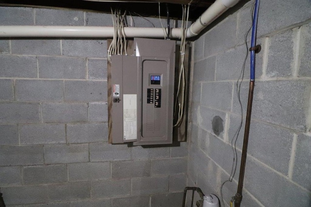 utility room featuring electric panel