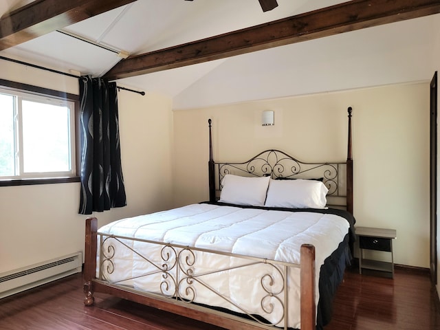 157 Seminole Trl, Tobyhanna, PA 18466 - bedroom featuring a baseboard radiator and wood finished floors