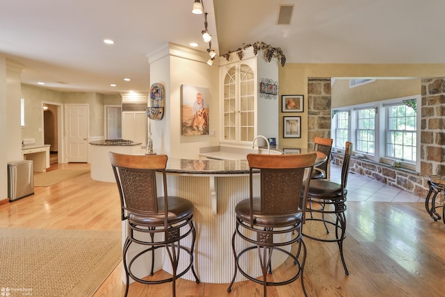 2711 Main St, Bethlehem, PA 18017 - indoor bar featuring light wood finished floors and recessed lighting