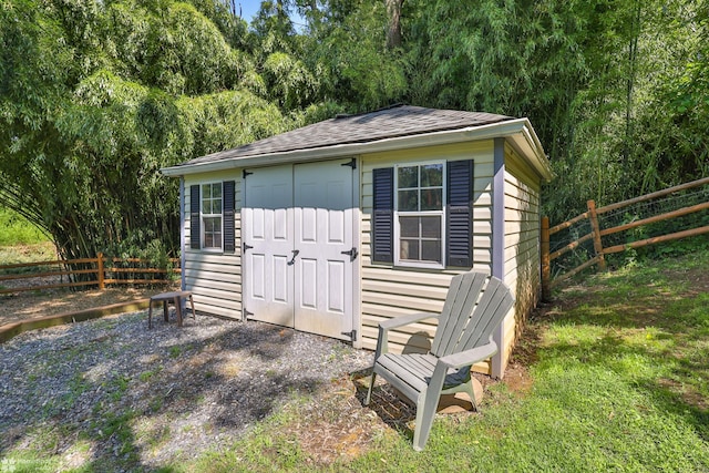 2711 Main St, Bethlehem, PA 18017 - view of shed featuring a fenced backyard