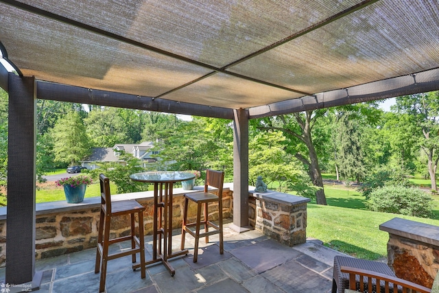 2711 Main St, Bethlehem, PA 18017 - view of patio / terrace with view of wooded area