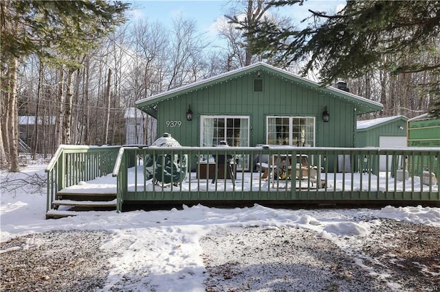 9379 Fairmount Way, Tobyhanna, PA 18466 - view of front of property featuring a deck