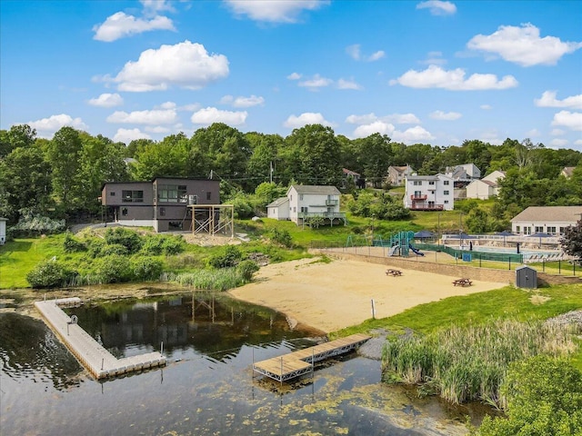 5015 Woodbridge Dr E, Bushkill, PA 18324 - view of community featuring a floating dock